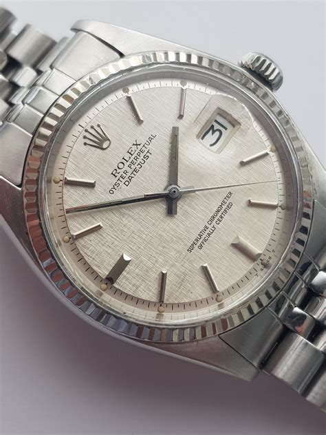 rolex linen dial datejust